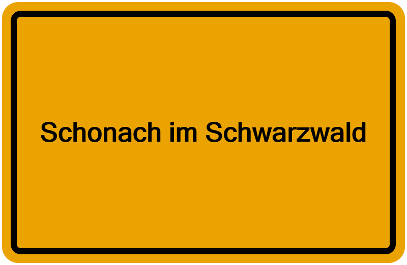 Handelsregisterauszug Schonach im Schwarzwald